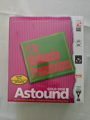 Gold Disk ASTOUND Multimedia Presentation WINDOWS NEW SEALED Version 2.0 - Image 1 of 2