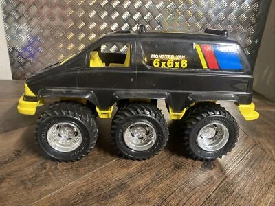 Vintage 1986 Tootsietoy Black Monster Van 6x6x6 Plastic Made in USA - Image 1 of 4