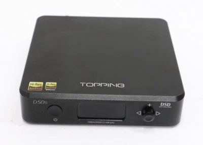 Topping D50s USB DAC HiFi Audio Decoder - Black - Image 1 of 4