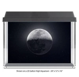 Full Moon Fish Tank Glass Backdrop Aquarium Background #027 - Picture 1 of 6