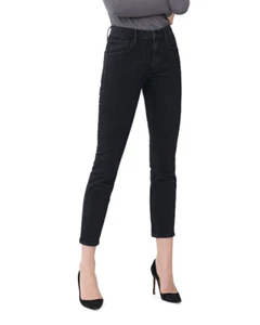 3x1 Women's TAR BLACK Colette High Rise Slim Crop Stretch Jeans, 23 - Picture 1 of 2