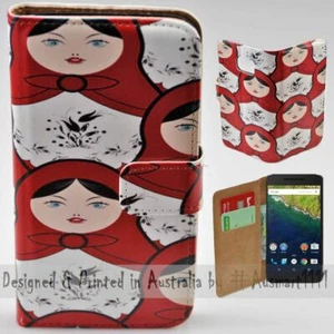 For Google Series - Matryoska Theme Print Wallet Mobile Phone Case Cover - Picture 1 of 3