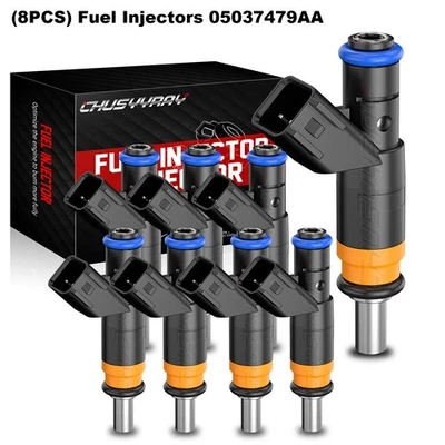 8x Inyectores de combustible para Ram 1500 Ram 2500 Ram 3500 5,7 L 2011 2012 2013 2014-2015 Foto 1 de 4
