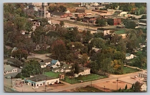 Vintage Pinconning Michigan Aerial View Postcard Brodek Studio Dexter Press - Picture 1 of 2