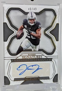 Panini National Treasures Signatures Gold 2022 Josh Jacobs 40/49, #SIG-JJA - Imagen 1 de 14