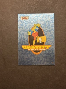 2002 Topps The Simpsons Foil Bart Simpson Gravity Is My Co-Pilot #8 - Bild 1 von 2