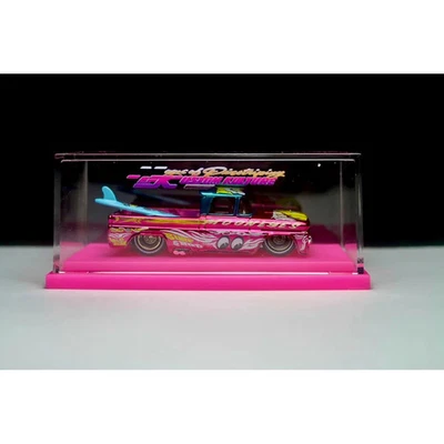 Hot Wheels ’62 Chevy Pickup Pink Spectraflame Mooneyes Custom + Display Case - Image 1 of 4
