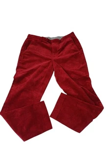 Brooks Brothers Milano Fit Men's Corduroy Pants Bright Red Size 36x30 RARE - Picture 1 of 6