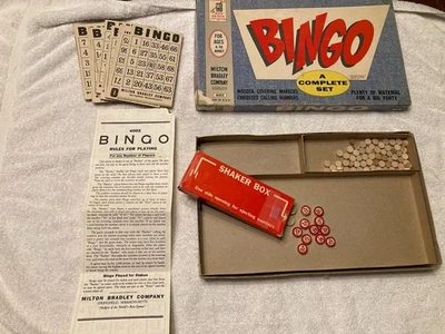 Vintage 1960 Bingo Game, No. 4002, Complete Set, Milton Bradley Co., USA. - Image 1 of 4