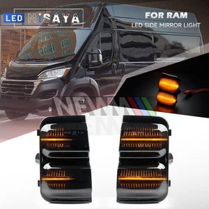 Dynamic LED Side Mirror Turn Signal Light For 14-22 RAM Promaster 1500 2500 3500 - Picture 1 of 13