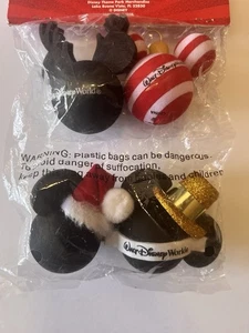 Walt Disney World Mickey Holiday Antena Toppers Paquete de 4, Navidad, Año Nuevo, - Imagen 1 de 2