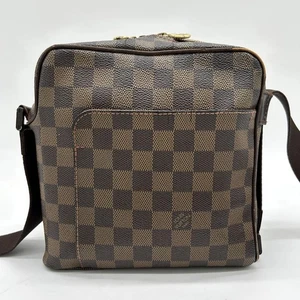 Louis Vuitton Damier Olav PM Shoulder Bag PVC Leather Ebene - Picture 1 of 10