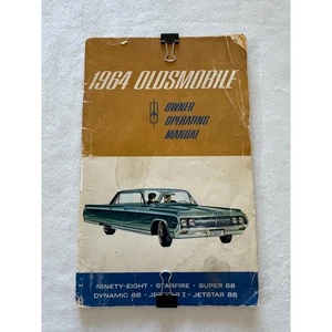 Manuale d'uso Oldsmobile 1964 Novantotto Starfire Dynamic 88 Jetstar - Foto 1 di 5