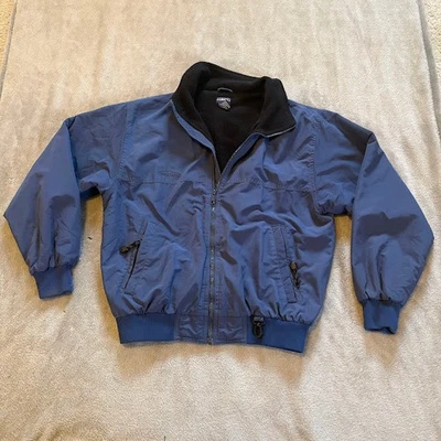 Chaqueta blanca Sierra para hombre cremallera completa nailon forrada de vellón aislada talla mediana azul Foto 1 de 4