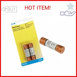 Bussman BP/NON-30 30 Amp 250 Volt Fast Acting Cartridge Fuses 2 Count - Picture 1 of 2