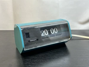Vintage Flip Clock Pifco Numero Model 924 Turquoise - used - Mains Operated - Picture 1 of 12