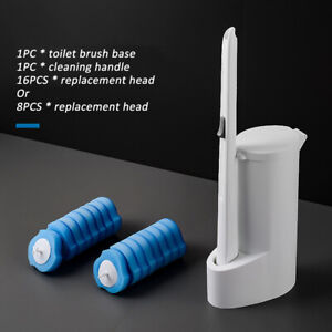 Home Built In Cleaner Disposable Refills Bathroom Cleaning Toilet Brush Set