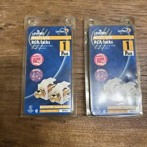 Leviton Quickport RCA Jacks (Red/Black) - Photo 1/2