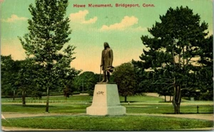 Postcard Howe Monument Bridgeport Conn - Picture 1 of 2