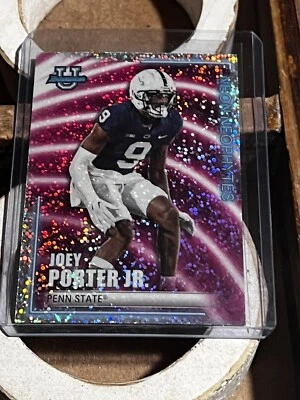 Joey Porter Jr 2022 Bowman's Best University Neon Neophytes Penn State SPARKLE - Image 1 of 2