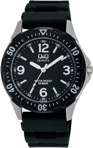 [Citizen Q & Q] Watch Analog Waterproof Urethane Belt W376-305 Men's Black - Picture 1 of 4