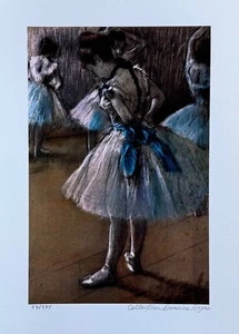 EDGAR DEGAS Study of a Ballet Dancer Estate Signed Ltd Edition Giclee 17" x 12" - Picture 1 of 7