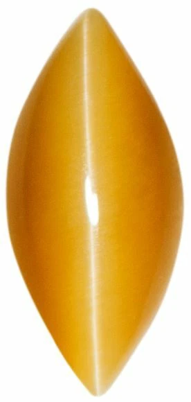 Natural Extra Fine Golden Honey Cat's Eye - Marquise Cabochon - South Africa - A - Image 1 of 1