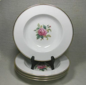 Noritake Sharon Wide Rimmed Soup Cereal Bowls, set of 4 - Picture 1 of 3
