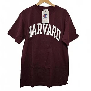 Camisa Champion Harvard Grande Algodón Granate Para Hombres Cuello Redondo Nueva Camiseta Manga Corta - Imagen 1 de 7
