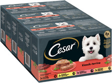 CESAR Klassik-Terrine 4 Varietäten 3x 8x150g Hundefutter Nassfutter