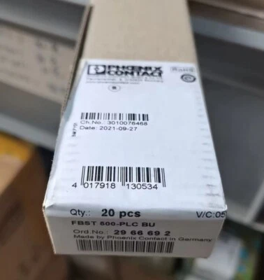 1pcs Phoenix Contact 2966692 plug-in jumper wire FBST 500-PLC BU - Image 1 of 2