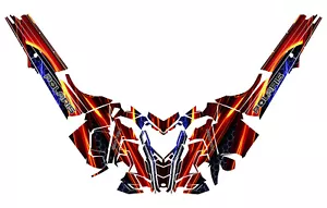 2016 POLARIS axys pro rmx 600/800 SNOWMOBILE SLED WRAP DECALS Caged - Bild 1 von 1