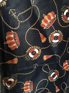 Kingsway Fabric Newport Nautical Rosegard Finish 2+ Yards One Piece New - Picture 1 of 4