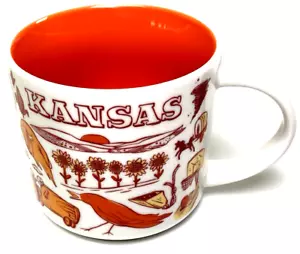 Starbucks Kansas, Colección Serie Been There, Taza de Café 14oz, Nueva, Envío Gratis - Imagen 1 de 11