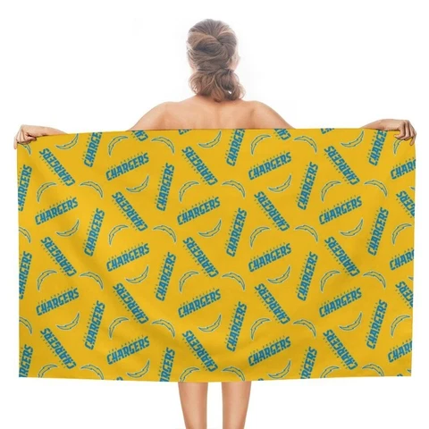 San Diego Chargers Adult Beach Towel Double-faced Pile Travel Towels 51*31in Cover
