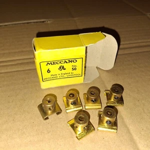 #50 *CAJA COMERCIAL COMPLETA X 6 PIEZAS*PIEZA DESLIZABLE OJO LATÓN MECANO LATÓN - Imagen 1 de 2
