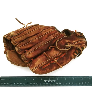 Guante de béisbol de cuero marrón vintage MVP MacGregor M12K Pete Rose derecho - Imagen 1 de 8