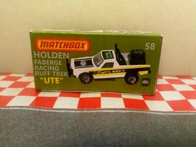 Matchbox Superfast No58 Holden Ruff Trek Brut Faberge UTE EMPTY Repro Box NO CAR - image 1 of 3