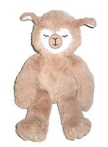 14" Slumberkins Honey Tan Alpaca Llama Kin Cuddly Plush Stuffed Animal - Picture 1 of 4