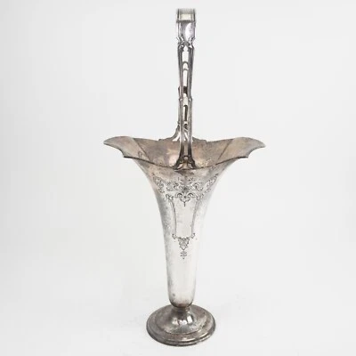 21 pulgadas Cesta de ley con asa de American Silver Maker Gorham, c.1890 Foto 1 de 3