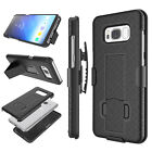 Samsung Galaxy S7 S8 S9 Plus Phone Case Belt Clip Holster Stand Cover +Kickstand