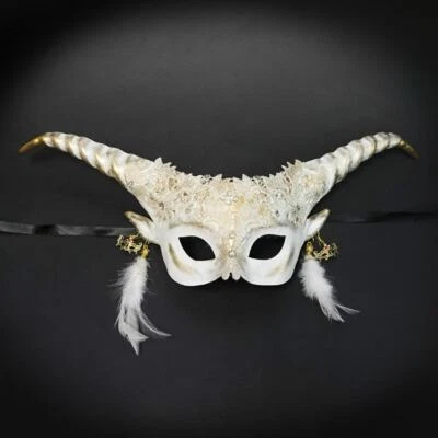 Máscara de mascarada Ram máscara de mascarada blanca etérea M39148W Foto 1 de 4