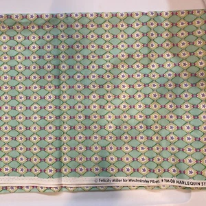 Felicity Miller Harlequin Star in Green 33+ x 44"W - Picture 1 of 6