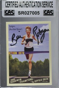 2009 Upper Deck Goodwin Champions Bill Rodgers CAS Certified Sealed Rookie RC