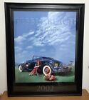 27.5 X33.5 Inch Pebble Beach 2002 Concourse D Elegance Poster Framed 