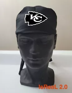 KC chiefs white logo Mens surgical caps, scrub cap, scrub hat, surgical cap - Picture 1 of 4