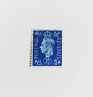 Blaue Briefmarke 2 1/2 Penny King George VI - Vintage Sammlerstück GEBRAUCHT KEIN SCHARNIER