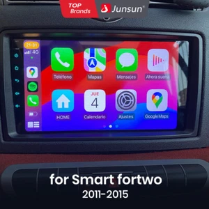 Per Smart Fortwo 451 Apple CarPlay Android13 auto stereo schermo radio GPS WiFi BT - Foto 1 di 13