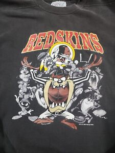 Vintage Washington Redskins Tasmanian Devil Genus Sweater 1993 NFL READ!!
