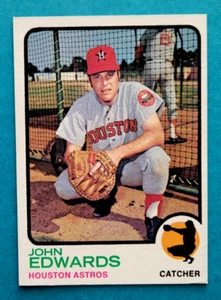 1973 Topps #519 John Edwards Houston Astros Baseball Card Near Mint - Picture 1 of 2